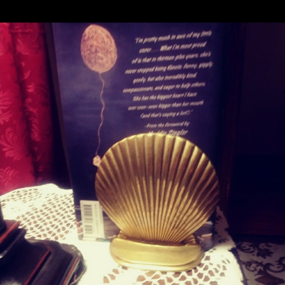 Two brass shell book ends - Picture 4 of 8